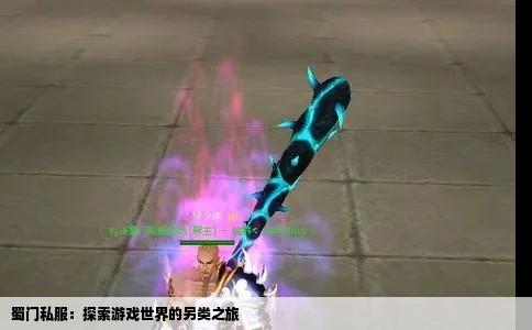 蜀门私服：探索游戏世界的另类之旅
